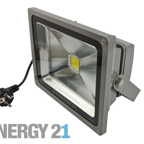 Synergy 21 LED Spot Outdoor Baustrahler 50W schwarzes Gehäuse - kaltweiß V2